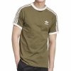 T-shirt Adidas koszulka khaki krótki rękaw logo na piersi
